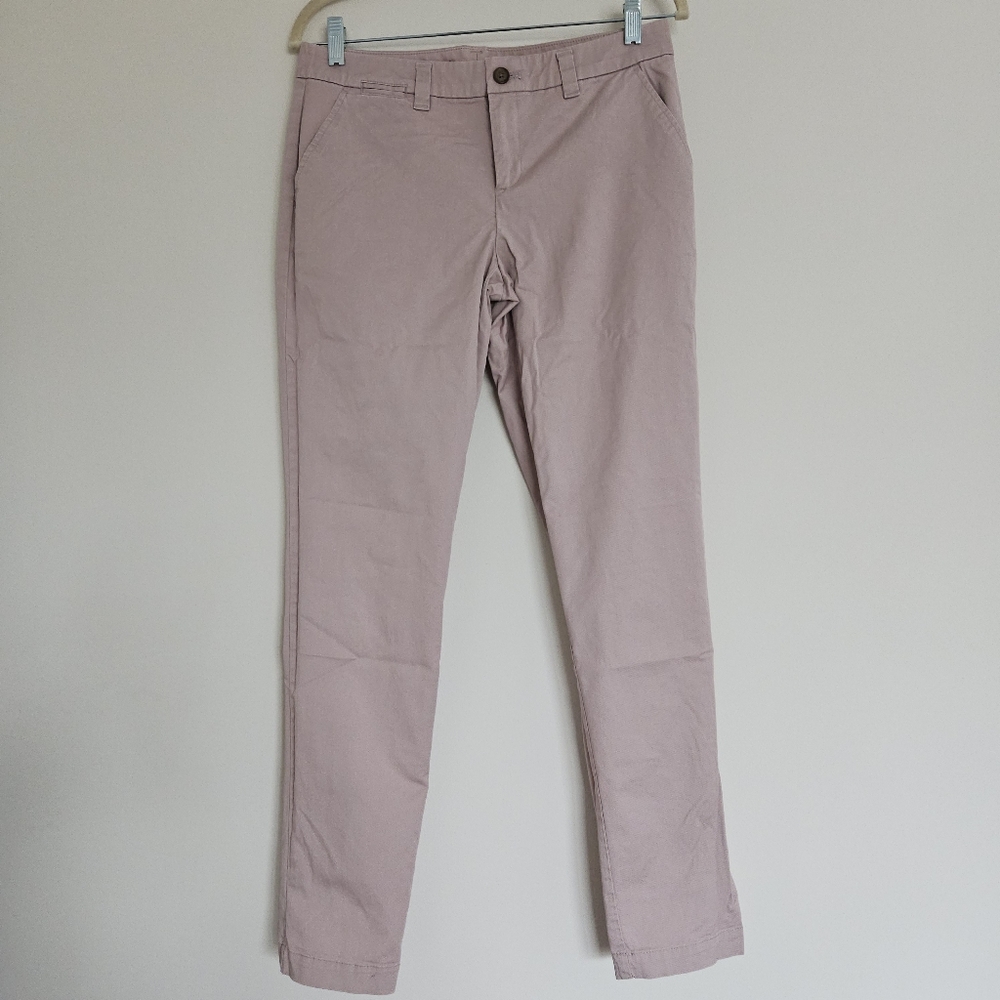 GAP Broken In Straight Khaki Pants Trousers  Size 4 Pink Mauve